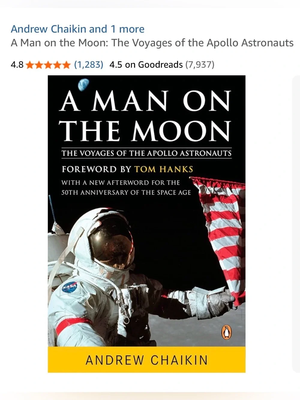 #3071**A Man on the Moon by - White Astronaut Suit Cover